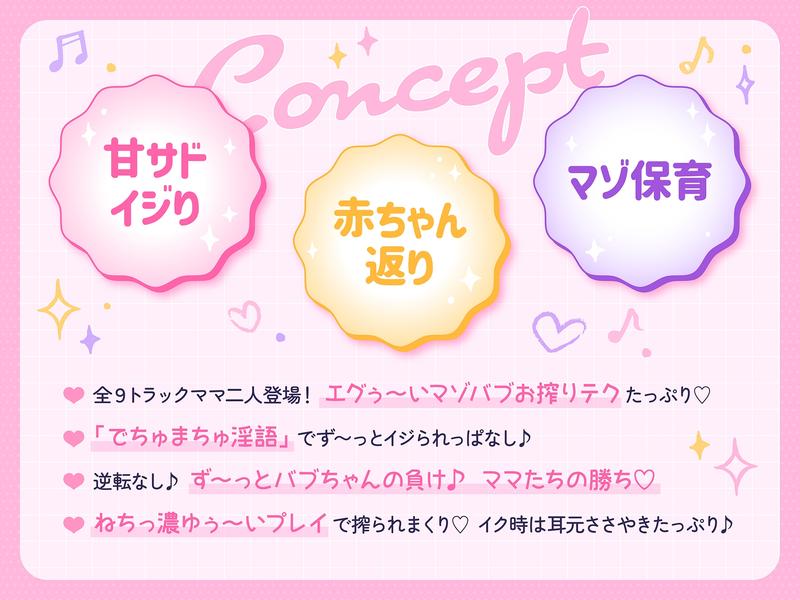 【ず〜っとママ二人と3P♪】マゾオス赤ちゃんザコちんぽイジり倒し保育園♪ お漏らしぴゅ〜ぴゅ〜しましょうね〜♪【でちゅまちゅ心情代弁】- Sneak Peek2